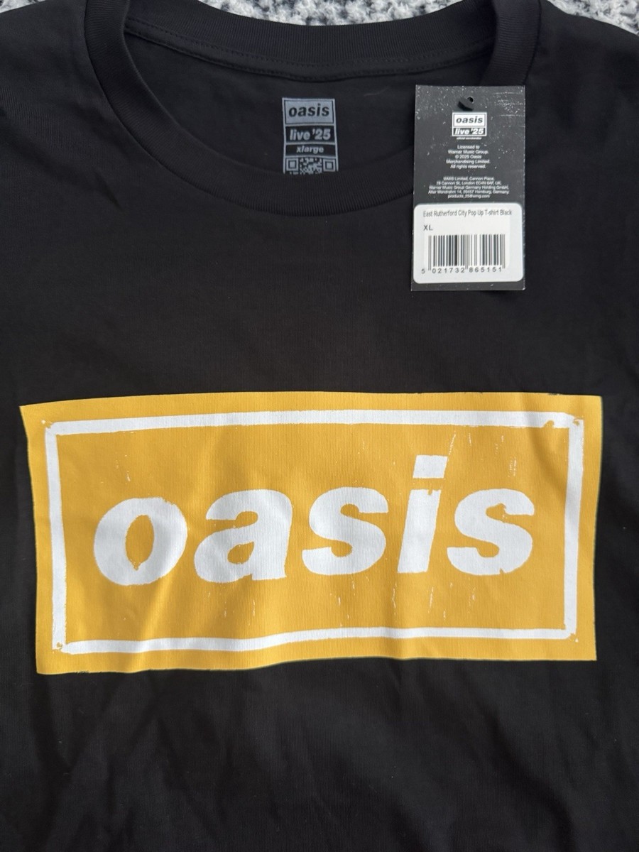 OASIS LIVE 25 SHIRT XL 2025 METLIFE STADIUM EAST RUTHERFORD NYC