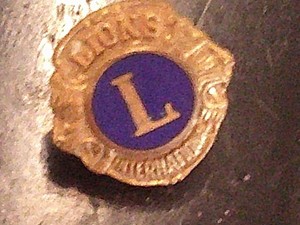 Vintage Lion Club Vest Pin