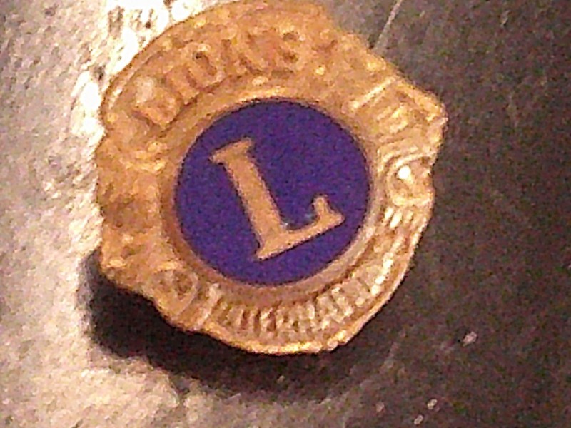 Vintage Lion Club Vest Pin