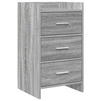 Nachttische Grau Sonoma 40 X 36 X 70 Cm Holzwerkstoff