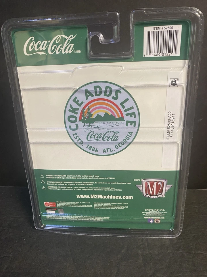 M2 Machines 1965 Dodge A-100 Camper Van 1:64 Coca-Cola A22 NEW - Image 2 of 2