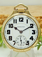 Vintage Antique Hamilton Pocket watch 992E Elinvar 21 jewel railroad grade BOC