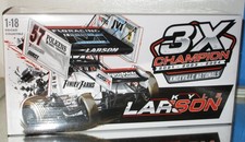 2024 KYLE LARSON 57 FLO RACING 3 X CHAMPION KNOXVILLE NATIONALS RACED VERSION