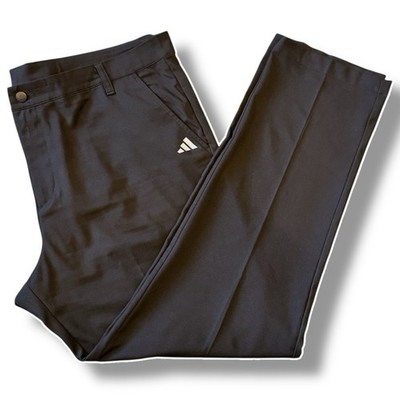 Adidas Golf Herren 40W 32L Schwarz Sport Stretch Outdoor Gerades Bein Hose