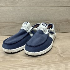 Hey Dude Wally Tri Varsity Men's Casual Shoes, Navy/Gray, M10