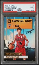 2024 PANINI NBA HOOPS ARRIVING NOW HOLO #4 MATAS BUZELIS PSA 9