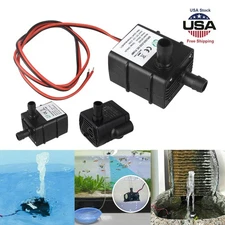 12V Mini Water Pump Quiet 240L/H USB Brushless Motor Submersible Pool Water Pump