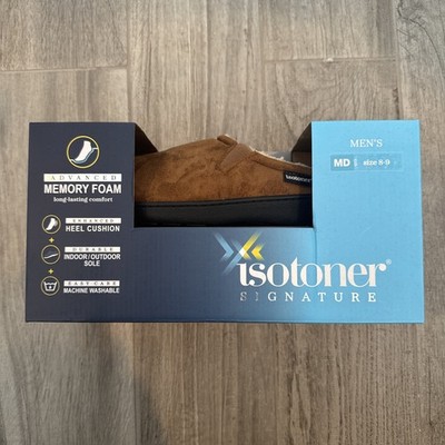 Isotoner Signature Advanced Memory Foam Slippers Men display picture 1