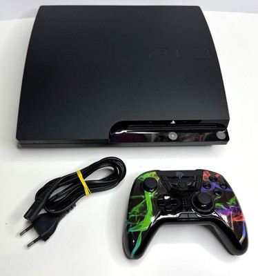 Sony PlayStation 3 Slim 120GB Spielkonsole PS3 - Schwarz (CECH-2004A) Controller