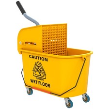 Efficient 20L Mop Bucket with Side Press Wringer for Optimal Cleaning