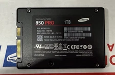 Samsung 850 Pro SATA 1TB 2.5" SSD MZ-7KE1T0 - 90 -  100% Health