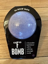 Da Bomb Bath Fizzers F Bomb LAVENDER Bombs w/ calming message 3.5oz