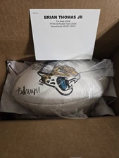 Brian Thomas Jr. Jacksonville Jaguars Autographed Franklin White Panel Football