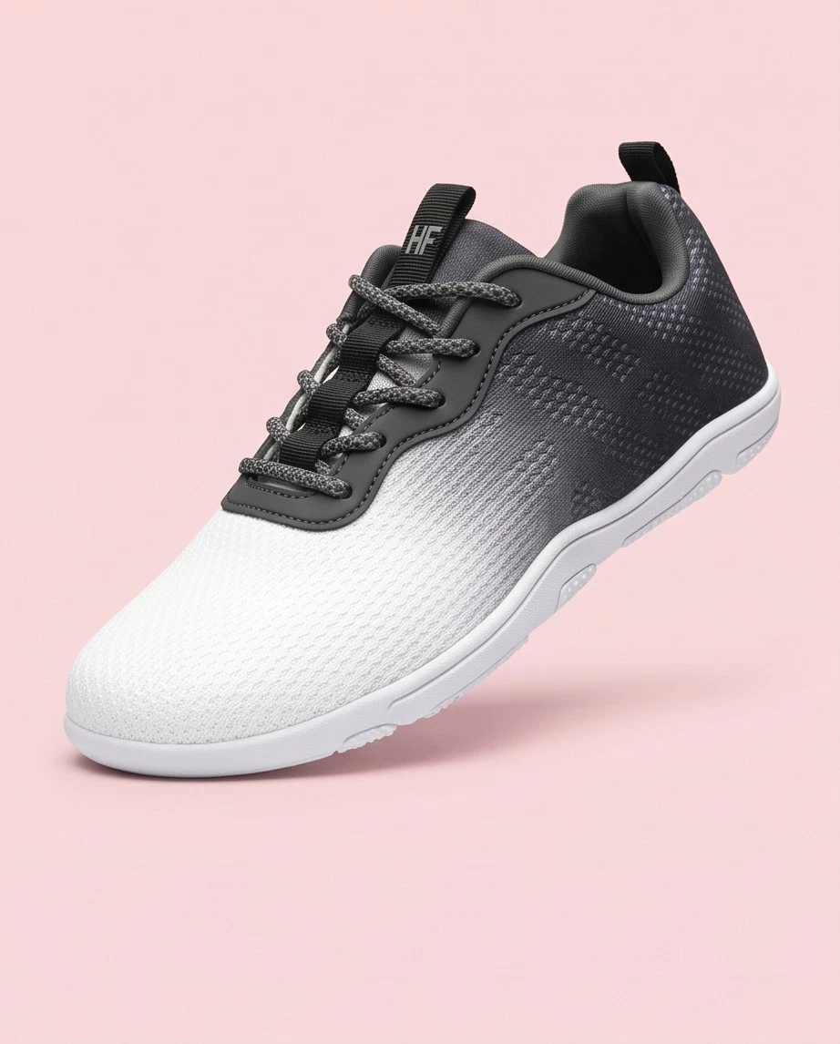NWT Hike Footwear Shade Sneakers White Ombre Barefoot Unisex EU 39 WMNS 8 - 8.5