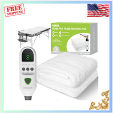 New Massage Table Warmer   9-Heat Pad with Timer  Overheat Protection, 30"x71"