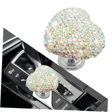 Bling Car One-Touch Start Button, Push Start Button Cover, Heart-Shaped Ab 1