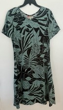 Hilo Hattie Women s Hawaiian Original Dress M Pineapple Tropical Floral Muumuu