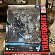 Transformers Studio Series 08 Leader Class Movie 1 Decepticon Blackout Action...