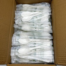 World Centric SP-PS-I Compostable Spoons TPLA 6" Individually Wrapped Pk of 750