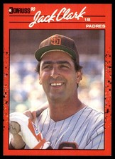 Jack Clark 1990 Donruss #128 Padres MLB READ FREE SHIPPING AutographDen