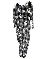 Disney Nightmare Before Christmas One-piece Pajamas Jack Skellington Womens M