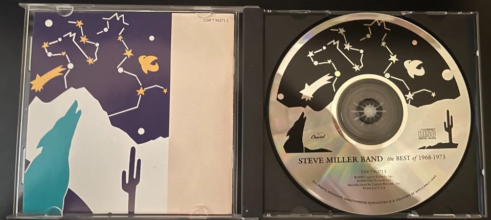 STEVE MILLER BAND THE BEST OF 1968 - 1973 VINTAGE CD 1990 - Image 2 of 3