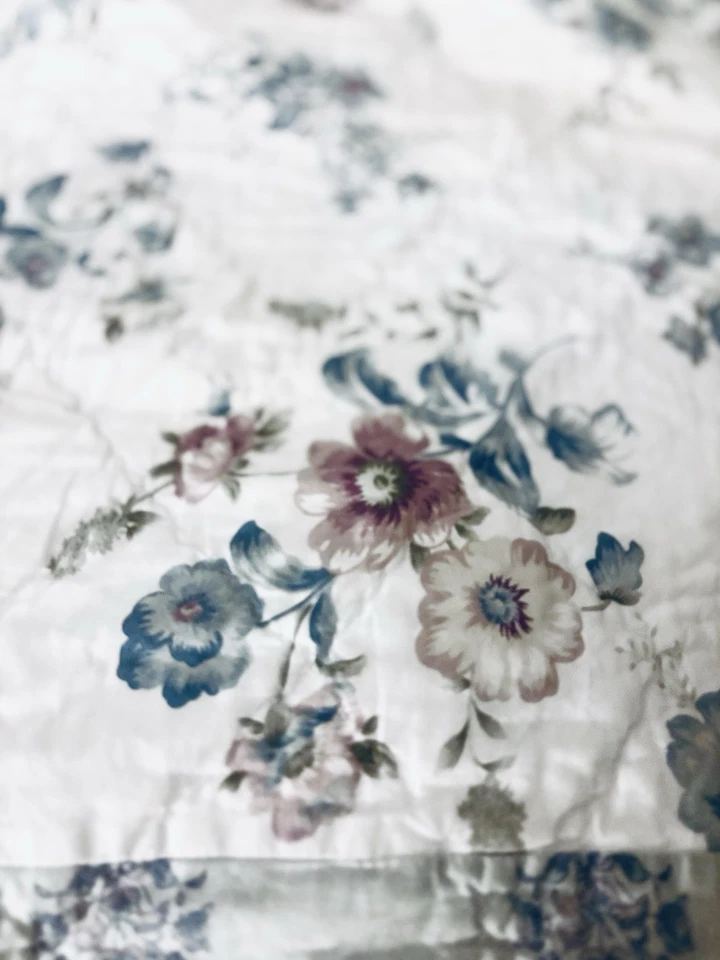 Edredón Simply Shabby Chic Queen Dashka Patchwork Azul y Blanco con Fundas!!Nuevo Foto 4 de 4