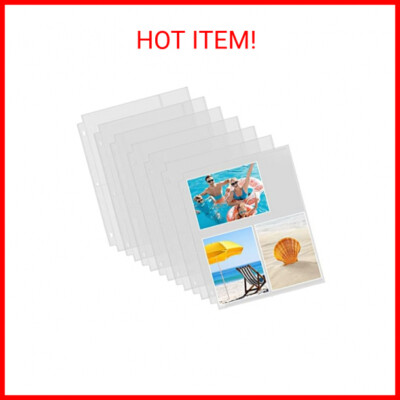 30-Pack Of 4x6 Photo Sleeves For 3-Ring Binders - Archival Safe, Holds 180 Photos 6 thumbnail image