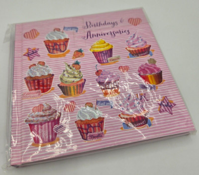 Paperchase Cupcake Design Feier Buch Geburtstage & Jubiläen Planer *Neu mit Etikett*