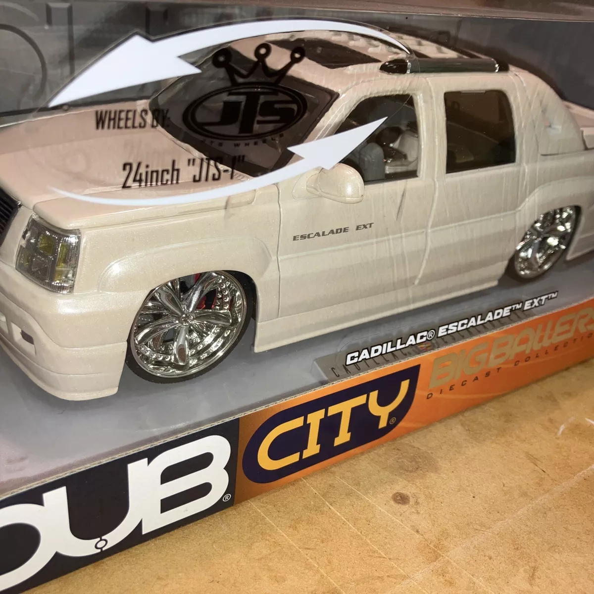 JADA TOYS DUB CITY BIG BALLERS 1:18 SCALE CADILLAC ESCALADE EXT RARE MINT LQQK