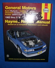 Haynes 38015 Repair Manual General Motors Buick Skyhawk Cadillac Chevrolet OTHER