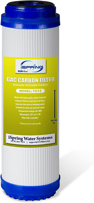 Ispring FG15 GAC Granular Activated Carbon 2.5''X10'' Water Filter Ro/Aquarium/Di