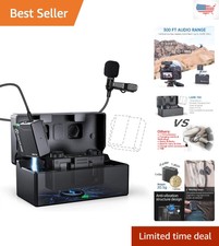 Versatile Lark150 Wireless Lavalier Mic System - Dual Charging, 300ft Range