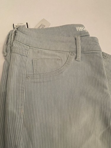 Mossimo Denim Women’s Blue Striped Cropped Jegging Sz.8 - Picture 7 of 13