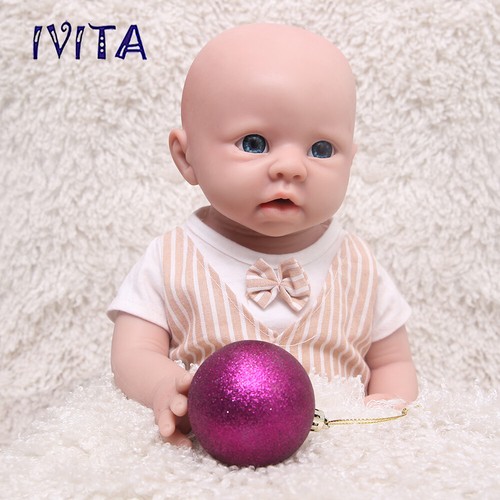 IVITA 19"Cute Boy and Girl Reborn Baby Doll Full Body Silicone Real Touch - Picture 12 of 16