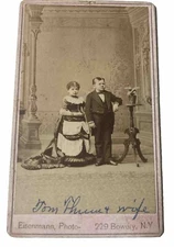 eisenmann photo CDV Possibly "Tom Thumb"  Chas  Stratton & Date