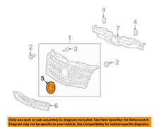 Cadillac GM OEM 07-14 Escalade Grille Grill-Emblem Badge Nameplate 22985035