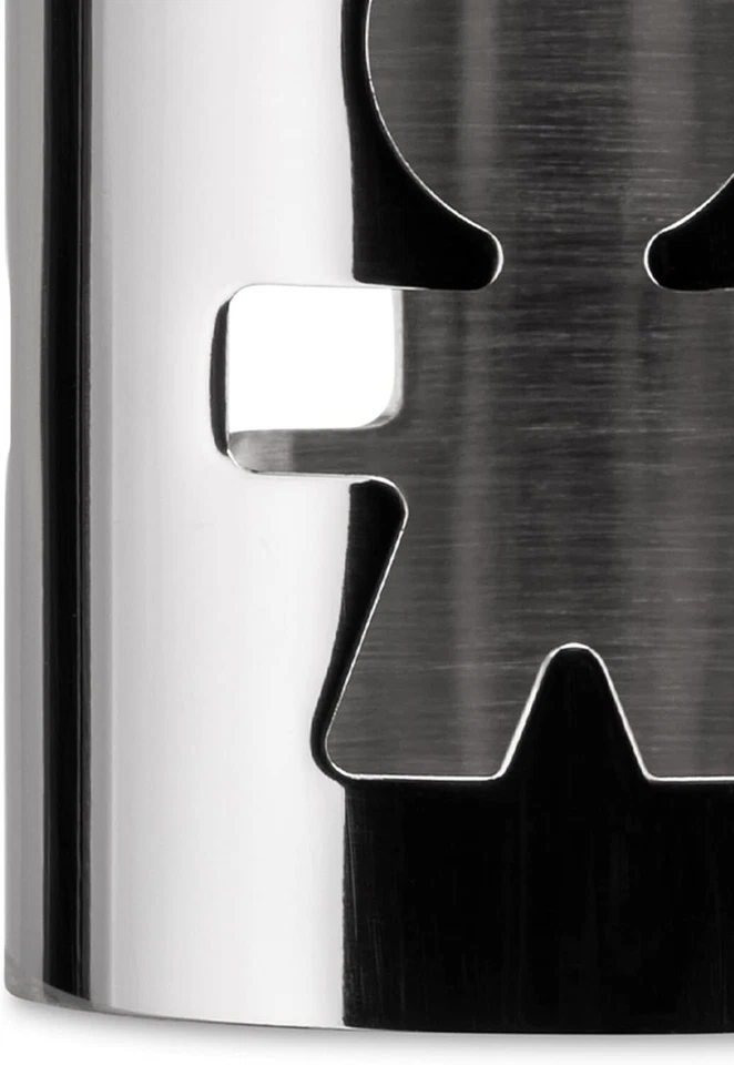 Girotondo Portatovaglioli Uomo Traforato in Acciaio Inox Lucidato a Specchio - Immagine 3 di 4