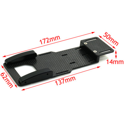Portabatteria In Alluminio Per Crawler RC 1/10 SCX10 I/II/III