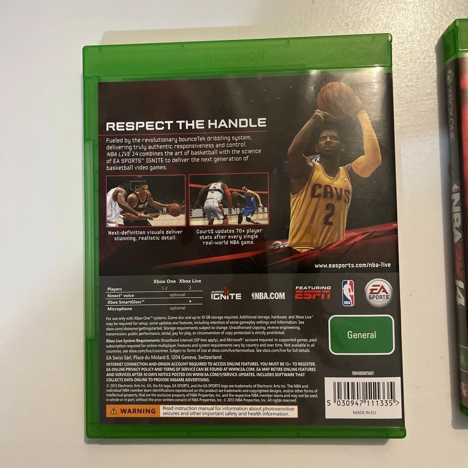 NBA 2K14 & NBA Live 14 Microsoft XBOX ONE Lebron James & Kyrie Irving - Image 3 of 4