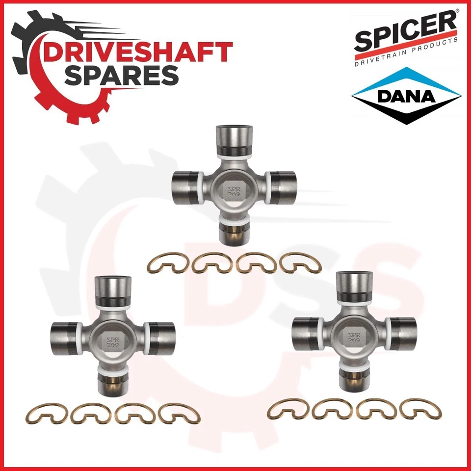 Ford Super Duty F250 F350 Rear Driveshaft SPICER Carrier Bearing and 3X U-Joints - Image 3 of 4