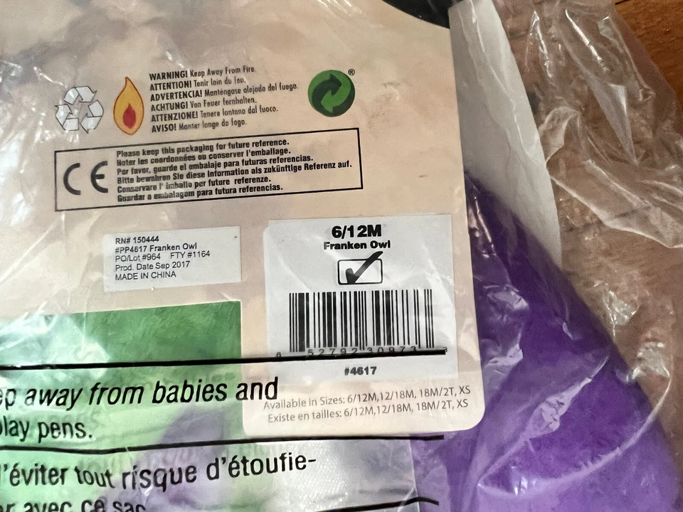 New Princess Paradise Franken Owl Toddler Costume 6/12 months - Image 2 of 2