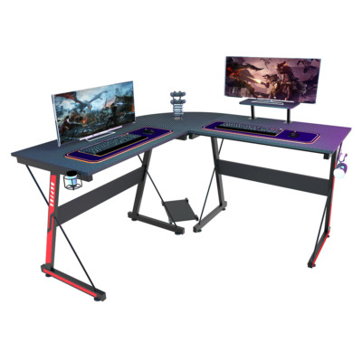 51'' L Shaped Computer Desk Gaming Desk E-sports Table Laptop PC Study Writing