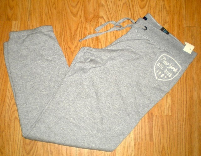 AEROPOSTALE LADIES LIGHT GRAY WARM JOGGING PANTS ELASTIC CUFFS XL/TG NWT | eBay