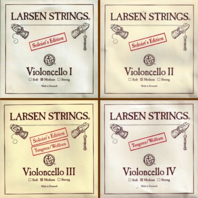 LARSEN Soloist´s A,D,G / Wolfram C 4/4 Cellosaiten Kombination Saiten SATZ