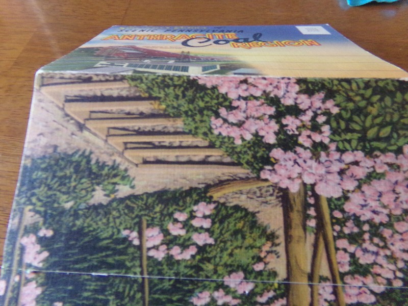 OLD SET OF POSTCARDS SOUVENIR FOLDER SCENIC PENNSYLVANIA ANTHRACITE REGION