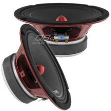 2x DS18 8  Midrange Speaker PRO-X8BM 275w Rms 8-ohm Red Bullet Loudspeakers