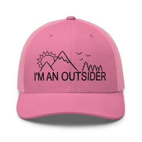 Cappello da camionista I'm an Outsider Nature Adventurer per uomo donna - Foto 20 di 29