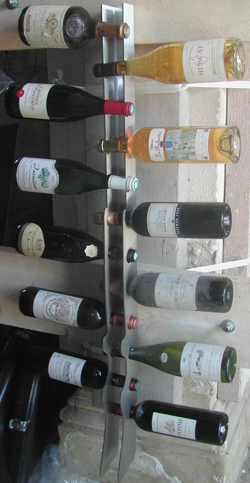 Cave à vin fusil en bois massif pour amateur de chasse unique et casier bouteilles