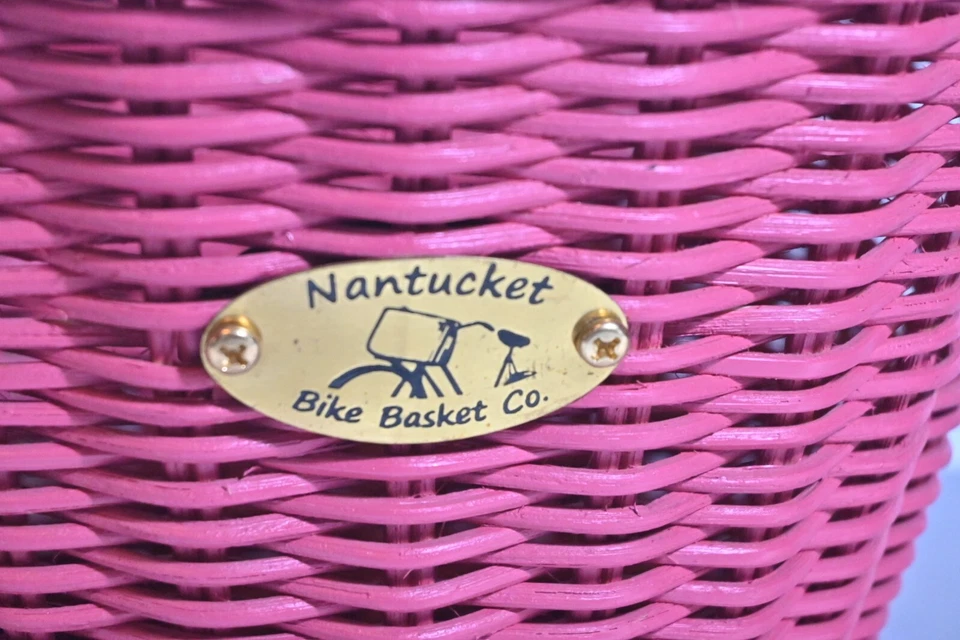 Cesta Bicicleta Infantil Colección Gaviota y Boya Nantucket Rosa 10x7,5x7,5" Foto 2 de 4